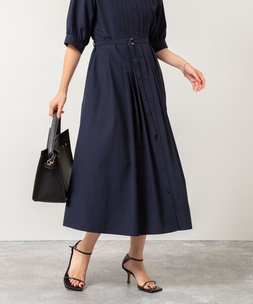 NOLLEY’S（ノーリーズ）の「タックシャツワンピース（シャツワンピース・レディース・ネイビー/キャメル・38）」の16枚目の写真