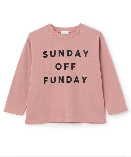 b・ROOM(ビールーム)の「【カイテキ天竺】選べる7パターンアソートロゴプリントTシャツ(Tシャツ/カットソー・キッズ・スモークピンク/ブルーグレー/ブラック/ブルー系その他/パープル/シルバーグレー・150cm/140cm/130cm/120cm/100cm/110cm)」の7枚目の写真