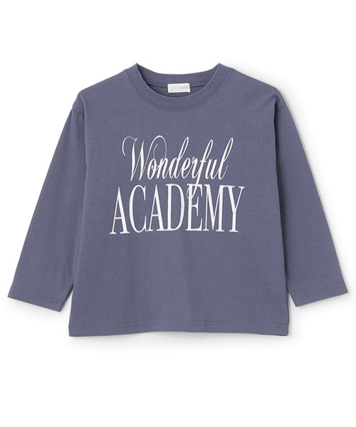 b・ROOM(ビールーム)の「【カイテキ天竺】選べる7パターンアソートロゴプリントTシャツ(Tシャツ/カットソー・キッズ・スモークピンク/ブルーグレー/ブラック/ブルー系その他/パープル/シルバーグレー・150cm/140cm/130cm/120cm/100cm/110cm)」の8枚目の写真