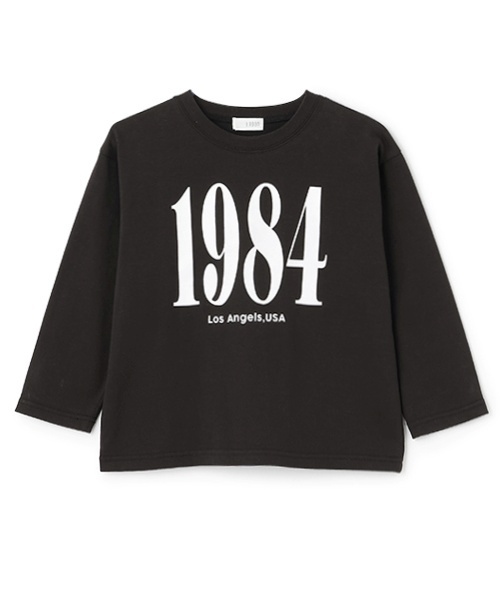 b・ROOM(ビールーム)の「【カイテキ天竺】選べる7パターンアソートロゴプリントTシャツ(Tシャツ/カットソー・キッズ・スモークピンク/ブルーグレー/ブラック/ブルー系その他/パープル/シルバーグレー・150cm/140cm/130cm/120cm/100cm/110cm)」の11枚目の写真