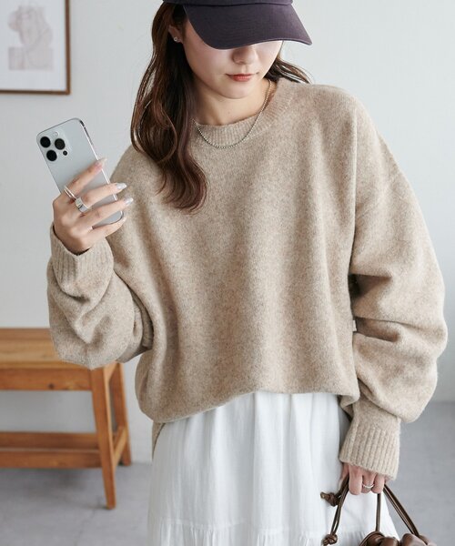 セール】【WEB限定/ユニセックス】ウール混ニット（ニット/セーター