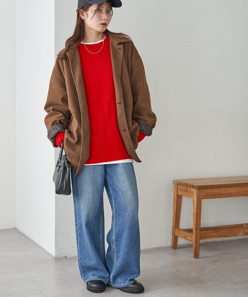 WEB限定/ユニセックス】ウール混ニット（ニット/セーター）｜DISCOAT