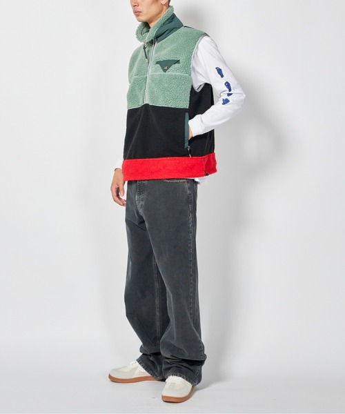 MIDWEST（ミッドウエスト）の「TOGA VIRILIS Wool jersey vest（ブルゾン・メンズ・グリーン・48/46）」の2枚目の写真