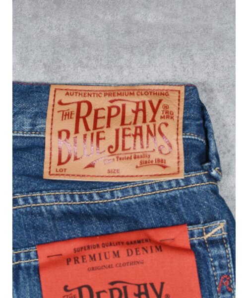 REPLAY(リプレイ)の「【REPLAY】 スリムフィットNEAAL ユーズド加工デニム デニムパンツ(デニムパンツ・メンズ・ダークインディゴブルー・32/30/28)」の12枚目の写真