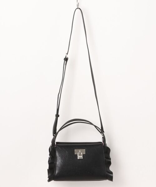 JILL STUART（ジルスチュアート）の「JILL STUART(ジル スチュアート)　ラッフル　2WAYショルダー（ショルダーバッグ・レディース・シルバー/チョコ/ブラック・FREE）」の2枚目の写真