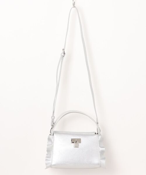 JILL STUART（ジルスチュアート）の「JILL STUART(ジル スチュアート)　ラッフル　2WAYショルダー（ショルダーバッグ・レディース・シルバー/チョコ/ブラック・FREE）」の10枚目の写真