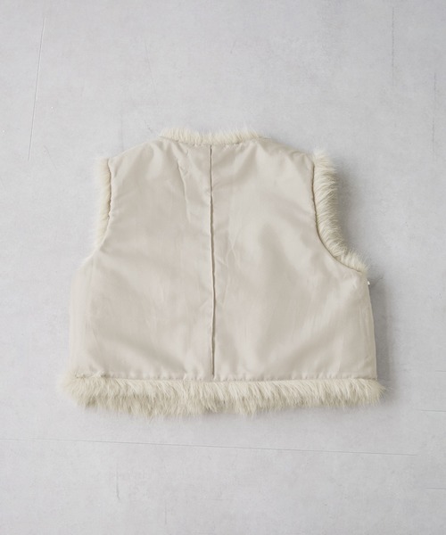 ROPE' PICNIC（ロペピクニック）の「ファーベスト（ベスト・レディース・ダークブラウン/ベージュ・FREE）」の14枚目の写真