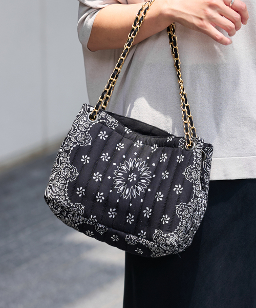 最安値　MALUS マリュス　バンダナ キルティング ショルダー バッグ MALUS/マリュス バンダナキルティングショルダーBAG