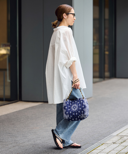 FRAMeWORK(フレームワーク)の「MALUS/マリュス バンダナキルティングショルダーBAG(ショルダーバッグ・レディース・ブラック/ネイビー/レッド・FREE)」の11枚目の写真