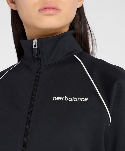 NEW BALANCE(ニューバランス)の「ブラッシュドダブルニットジャケット(ジャージ・レディース・グレイッシュベージュ/ブラック・SMALL/MEDIUM/LARGE/X-LARGE)」の5枚目の写真