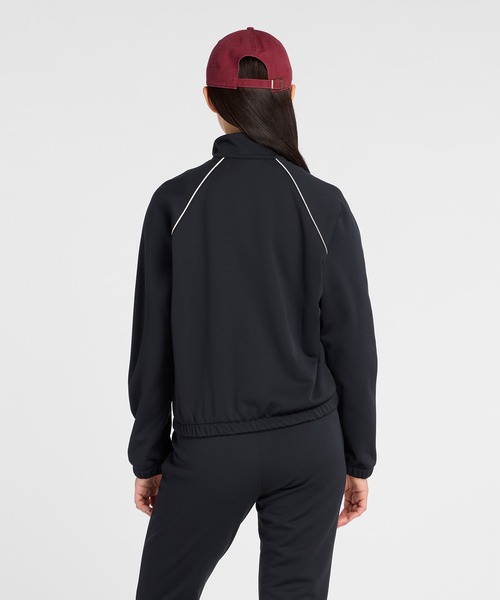 NEW BALANCE(ニューバランス)の「ブラッシュドダブルニットジャケット(ジャージ・レディース・グレイッシュベージュ/ブラック・SMALL/MEDIUM/LARGE/X-LARGE)」の4枚目の写真