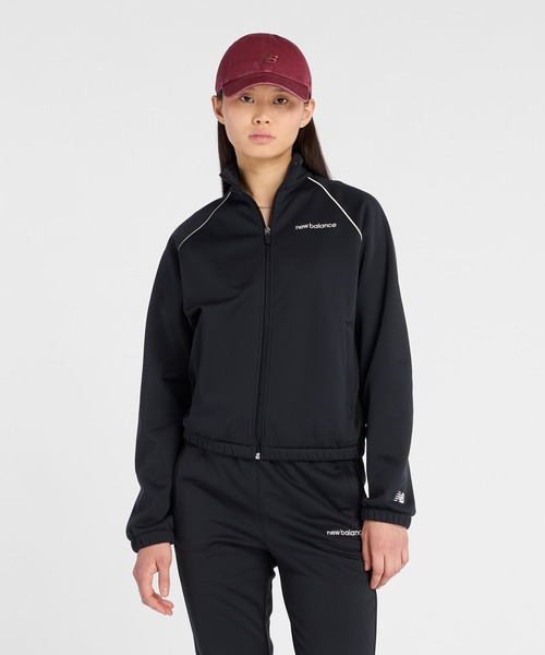 NEW BALANCE(ニューバランス)の「ブラッシュドダブルニットジャケット(ジャージ・レディース・グレイッシュベージュ/ブラック・SMALL/MEDIUM/LARGE/X-LARGE)」の22枚目の写真