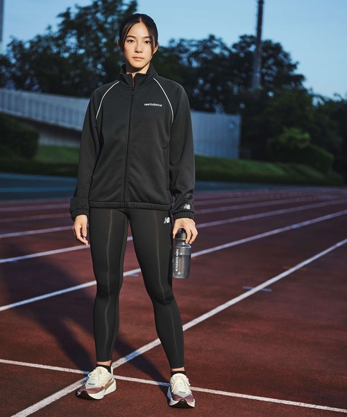 NEW BALANCE(ニューバランス)の「ブラッシュドダブルニットジャケット(ジャージ・レディース・グレイッシュベージュ/ブラック・SMALL/MEDIUM/LARGE/X-LARGE)」の18枚目の写真