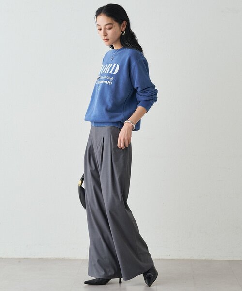 LOUNGEDRESS（ラウンジドレス）の「タブベルトワイドパンツ（その他パンツ・レディース・グレー/オリーブ・MEDIUM/SMALL）」の5枚目の写真