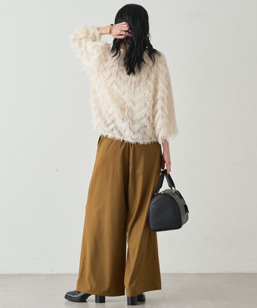 LOUNGEDRESS（ラウンジドレス）の「タブベルトワイドパンツ（その他パンツ・レディース・グレー/オリーブ・MEDIUM/SMALL）」の13枚目の写真