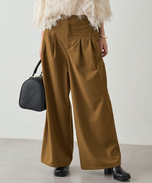 LOUNGEDRESS（ラウンジドレス）の「タブベルトワイドパンツ（その他パンツ・レディース・グレー/オリーブ・MEDIUM/SMALL）」の15枚目の写真