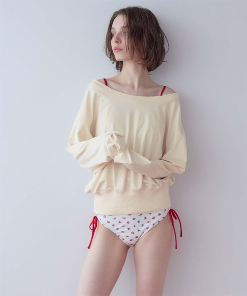 SEA DRESS（シードレス）の「マルチwayショルダーデザイントップス/ラッシュガード（ラッシュガード・レディース・ブラック/アイボリー/ライム・XL/L/M/S）」の12枚目の写真