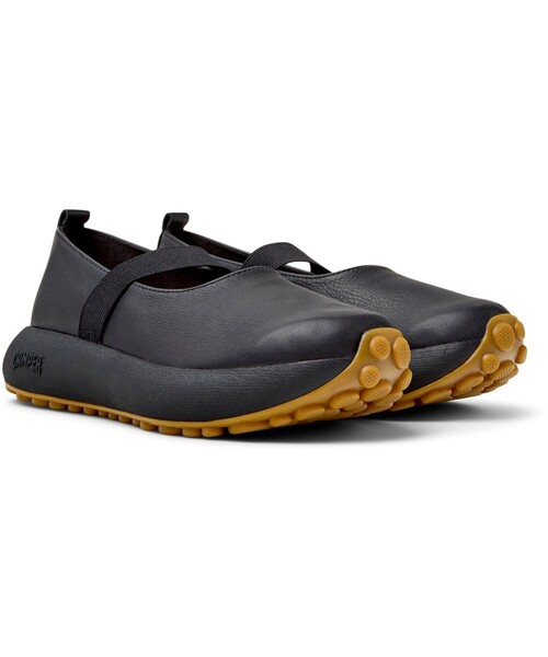 超美品!! CAMPER カンペール フラット パンプス シューズ Vカット 茶 カンペール] PELOTAS ATHENS / フラットシューズ（パンプス