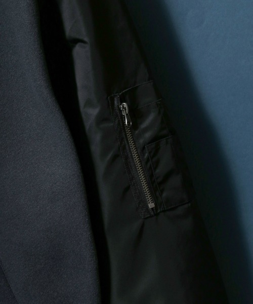 ANPAS（アンパス）の「ANPAS Sleeve Switching MA-1/別注 袖切り替え MA-1 スタジャン ブルゾン メンズ レディース  ユニセックス アウター（MA-1・メンズ・ブラック系その他/グレー系その他/ブラック系その他2/グレー系その他2/ブラック系その他3/グリーン系その他・M/L/LL）」の19枚目の写真