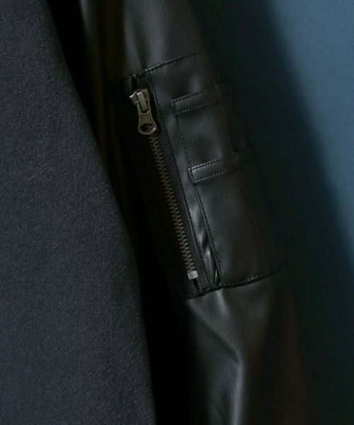 ANPAS（アンパス）の「ANPAS Sleeve Switching MA-1/別注 袖切り替え MA-1 スタジャン ブルゾン メンズ レディース  ユニセックス アウター（MA-1・メンズ・ブラック系その他/グレー系その他/ブラック系その他2/グレー系その他2/ブラック系その他3/グリーン系その他・M/L/LL）」の21枚目の写真