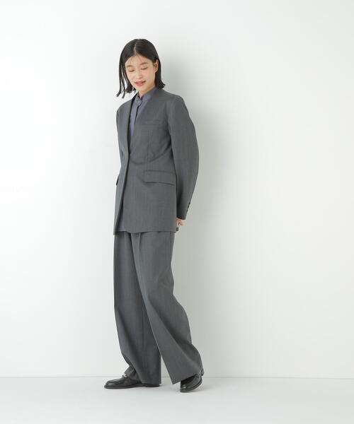 human woman（ヒューマンウーマン）の「◆ダブルタックバギーパンツ（その他パンツ・レディース・グレー/ブラウン・MEDIUM）」の13枚目の写真