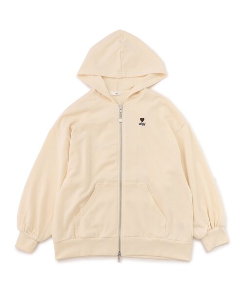 algy（アルジー）の「BIGパーカー（パーカー・キッズ・グリーン/ブラック/アイボリー・XX-SMALL/X-SMALL/SMALL/MEDIUM）」の2枚目の写真