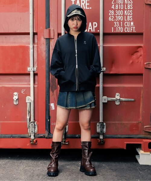 algy（アルジー）の「BIGパーカー（パーカー・キッズ・グリーン/ブラック/アイボリー・XX-SMALL/X-SMALL/SMALL/MEDIUM）」の4枚目の写真