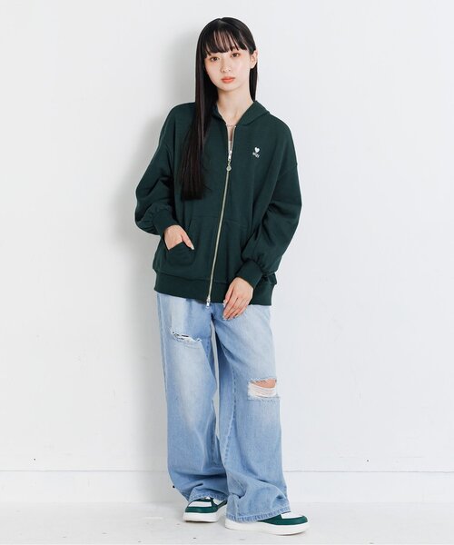 algy（アルジー）の「BIGパーカー（パーカー・キッズ・グリーン/ブラック/アイボリー・XX-SMALL/X-SMALL/SMALL/MEDIUM）」の6枚目の写真