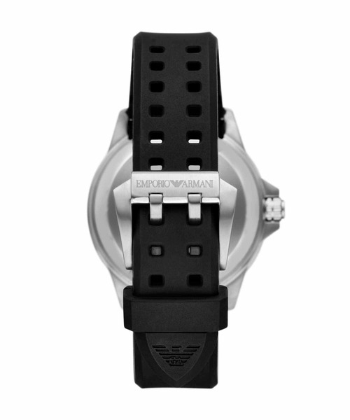 EMPORIO ARMANI(エンポリオアルマーニ)の「エンポリオ・アルマーニ 腕時計 メンズ アナログ シリコン AR60086(アナログ腕時計・メンズ・ブラック・FREE)」の2枚目の写真