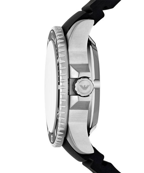 EMPORIO ARMANI(エンポリオアルマーニ)の「エンポリオ・アルマーニ 腕時計 メンズ アナログ シリコン AR60086(アナログ腕時計・メンズ・ブラック・FREE)」の3枚目の写真