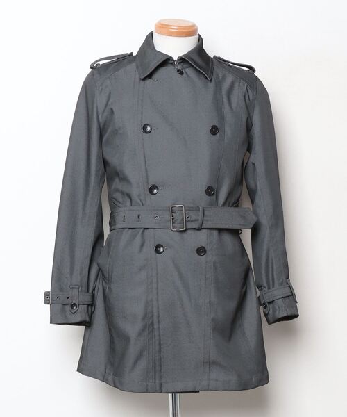 【美品】SCHLUSSEL シュリセル トレンチコート サイズ2（S相当） 光沢 SCHLUSSEL シュリセル トレンチコート サイズ2（S相当） 光沢