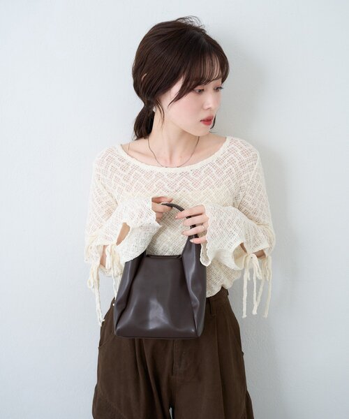 Kastane（カスタネ）の「【WEB限定/2WAY】スクエアチェーンBAG（ショルダーバッグ・レディース・ブラック/ブラウン・FREE）」の21枚目の写真