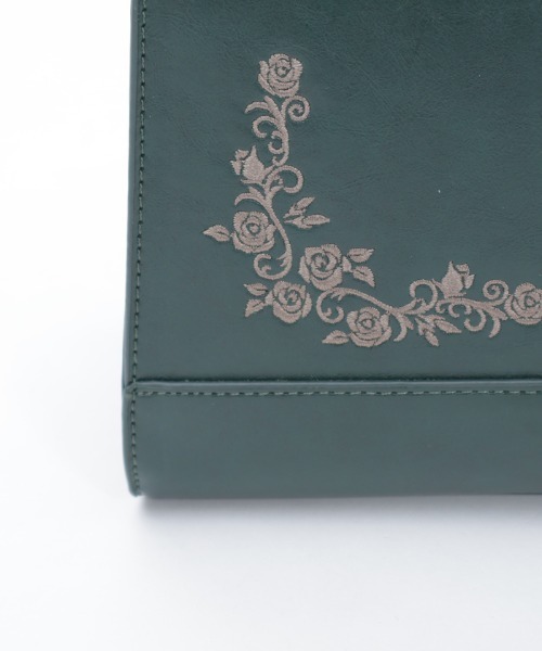 axes femme（アクシーズファム）の「薔薇刺繍クラシカルボストン（ボストンバッグ・レディース・ブラック/ダークグリーン/ダークブラウン・FREE）」の14枚目の写真