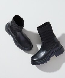 INDIVI | ストレッチミドルブーツ(ブーツ)