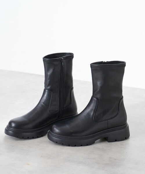 セール】ストレッチミドルブーツ（ブーツ）｜INDIVI（インディヴィ）の