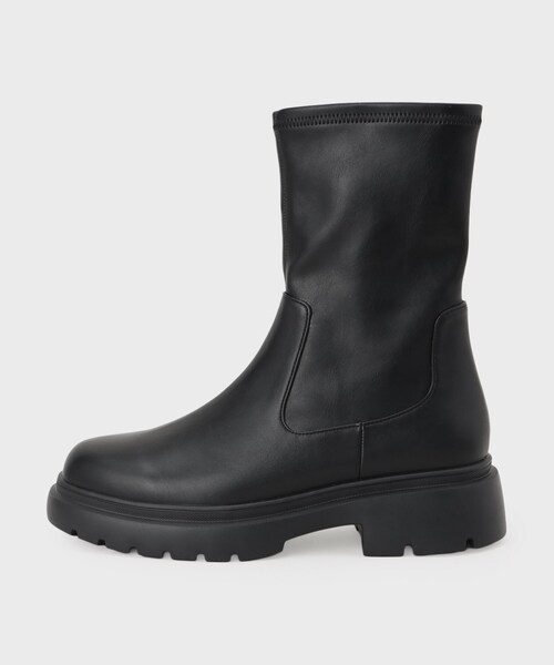 INDIVI（インディヴィ）の「ストレッチミドルブーツ（ブーツ・レディース・ブラック/ブラック系5・25/45/35）」の4枚目の写真