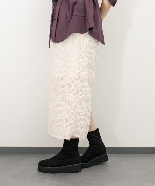 Luca Grossi(ルーカグロッシ)の「【Luca Grossi】ラウンドトウ厚底ストレッチブーツ(L53002)(ブーツ・レディース・ブラック系その他・36/37/38)」の3枚目の写真