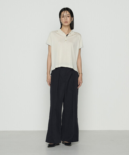 COMME CA（コムサ）の「ナチュラルポリエステル チノタックパンツ（その他パンツ・レディース・キャメル/ネイビー・7号/11号/9号）」の4枚目の写真