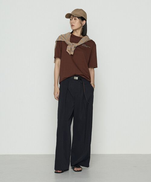 COMME CA（コムサ）の「ナチュラルポリエステル チノタックパンツ（その他パンツ・レディース・キャメル/ネイビー・7号/11号/9号）」の5枚目の写真