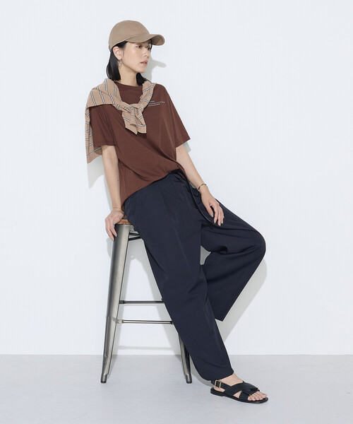 COMME CA（コムサ）の「ナチュラルポリエステル チノタックパンツ（その他パンツ・レディース・キャメル/ネイビー・7号/11号/9号）」の11枚目の写真