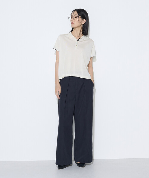 COMME CA（コムサ）の「ナチュラルポリエステル チノタックパンツ（その他パンツ・レディース・キャメル/ネイビー・7号/11号/9号）」の12枚目の写真