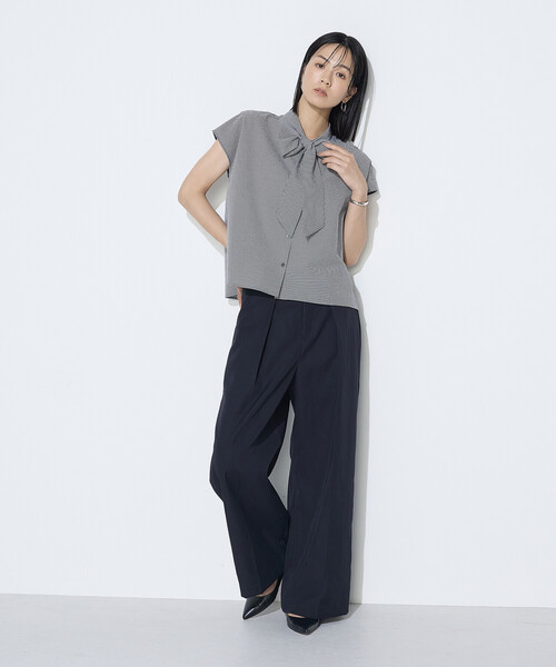 COMME CA（コムサ）の「ナチュラルポリエステル チノタックパンツ（その他パンツ・レディース・キャメル/ネイビー・7号/11号/9号）」の14枚目の写真