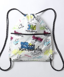Mark Gonzales（マーク・ゴンザレス）の「2026SS新柄＆新色追加 MARK GONZALES ARTWORK COLLECTION/マークゴンザレス 別注 ドローコード アソート ナップサック メンズ レディース（バックパック/リュック）」