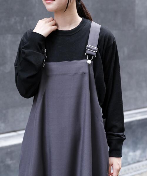 FORK&SPOON（フォークアンドスプーン）の「FORK&SPOON　ウール混クルーネックカットソー（Tシャツ/カットソー・レディース・オフホワイト/グレー系その他/ブラック・1）」の16枚目の写真