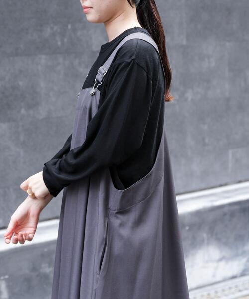 FORK&SPOON（フォークアンドスプーン）の「FORK&SPOON　ウール混クルーネックカットソー（Tシャツ/カットソー・レディース・オフホワイト/グレー系その他/ブラック・1）」の17枚目の写真