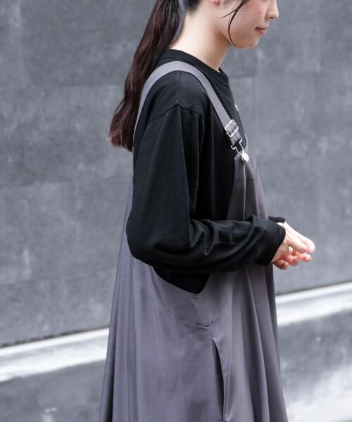 FORK&SPOON（フォークアンドスプーン）の「FORK&SPOON　ウール混クルーネックカットソー（Tシャツ/カットソー・レディース・オフホワイト/グレー系その他/ブラック・1）」の20枚目の写真