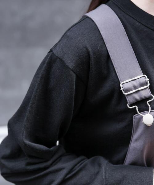 FORK&SPOON（フォークアンドスプーン）の「FORK&SPOON　ウール混クルーネックカットソー（Tシャツ/カットソー・レディース・オフホワイト/グレー系その他/ブラック・1）」の22枚目の写真