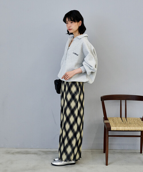 FREAK'S STORE(フリークスストア)の「J.J.Mercer × FREAK'S STORE/ジェイジェイマーサー 別注 ポロスキッパーニット/ポロニット/ポロ襟(ニット/セーター・レディース・ブラウン/グレー/ナチュラル・フリ-)」の5枚目の写真