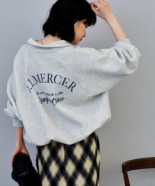 FREAK'S STORE(フリークスストア)の「J.J.Mercer × FREAK'S STORE/ジェイジェイマーサー 別注 ポロスキッパーニット/ポロニット/ポロ襟(ニット/セーター・レディース・ブラウン/グレー/ナチュラル・フリ-)」の10枚目の写真