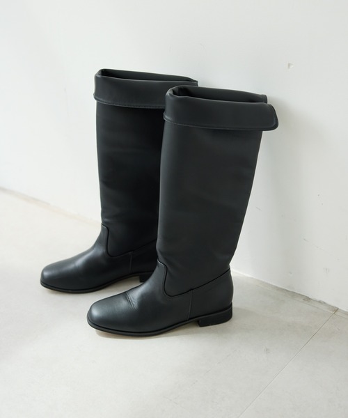 ROPE' PICNIC（ロペピクニック）の「バックスリットロングブーツ（ブーツ・レディース・ブラック・L/M/S）」の14枚目の写真